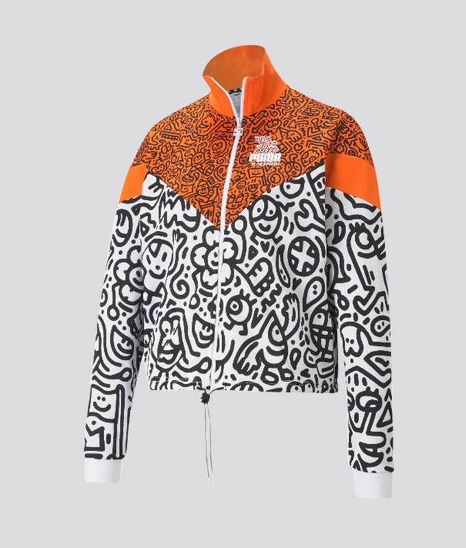 PUMA x MR DOODLE MCS Track Jacket 'Purple Rose-AOP'