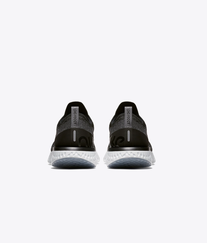 EPIC REACT FLYKNIT 'BLACK/BLACK-DARK GREY-PURE PLATINUM'