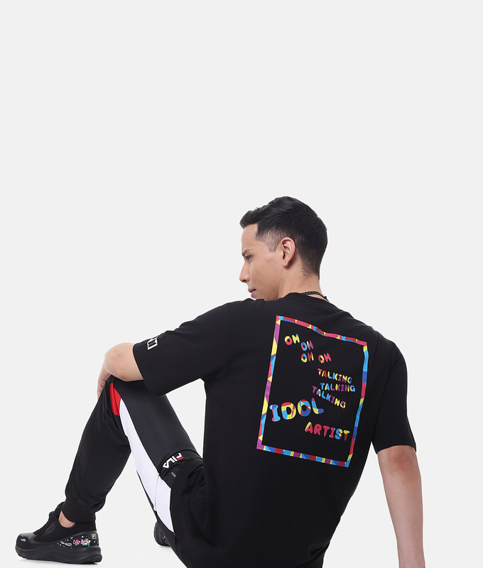 BTSxFILA Love Yourself IDOL ARTWORK T-SHIRT 'BLACK'