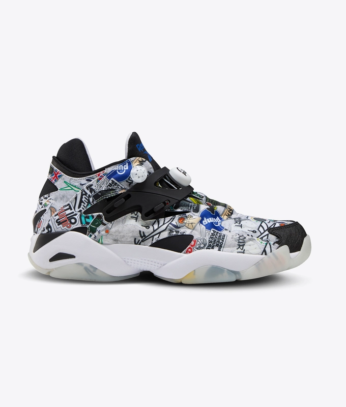 PUMP COURT 'black/white/black'