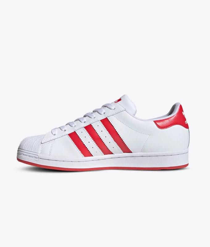 SUPERSTAR 'ftwr white/lush red/gold met'