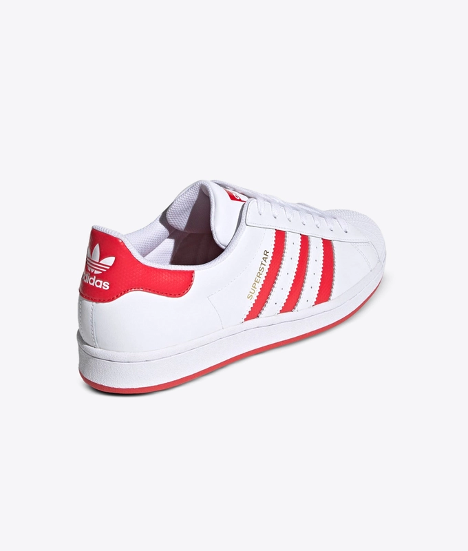 SUPERSTAR 'ftwr white/lush red/gold met'