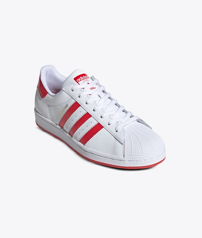 SUPERSTAR 'ftwr white/lush red/gold met'