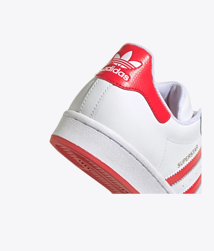 SUPERSTAR 'ftwr white/lush red/gold met'