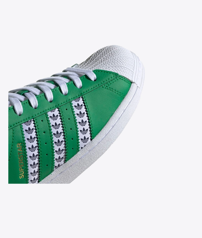 SUPERSTAR 'green/ftwr white/gold met'