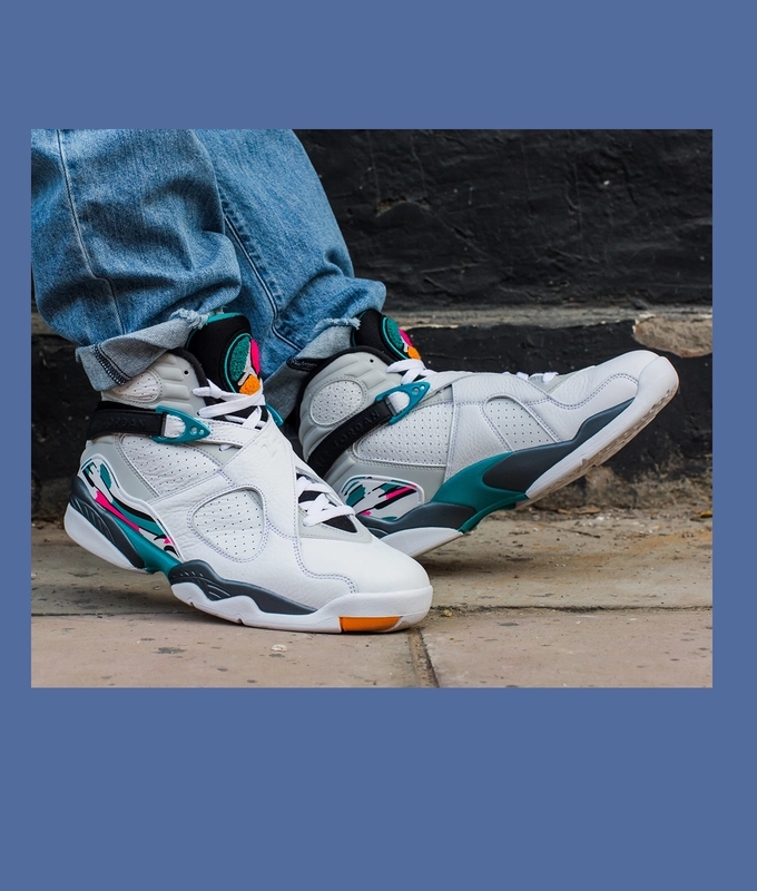 AIR JORDAN 8 RETRO 'WHITE/WHITE-TURBO GREEN-NEUTRAL GREY'