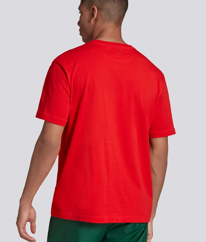 3D TREFOIL TEE 'ACTIVE RED'