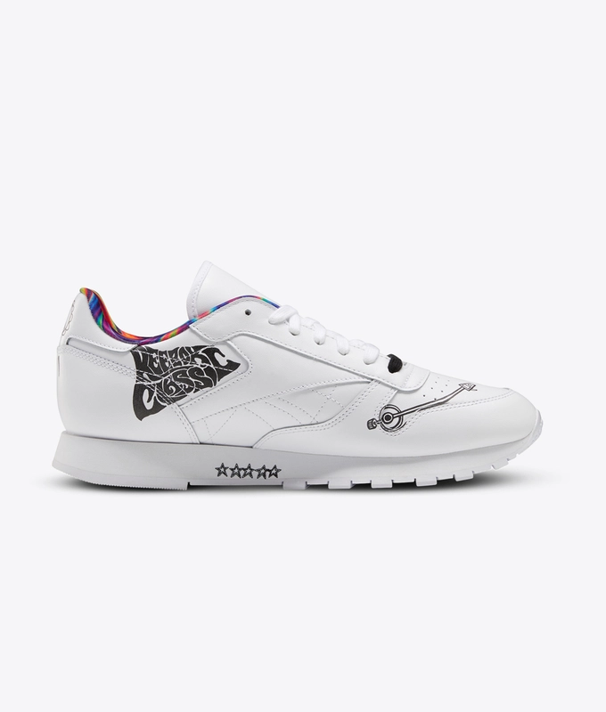 CL LEATHER MU Wavy Train 'white/black/white'