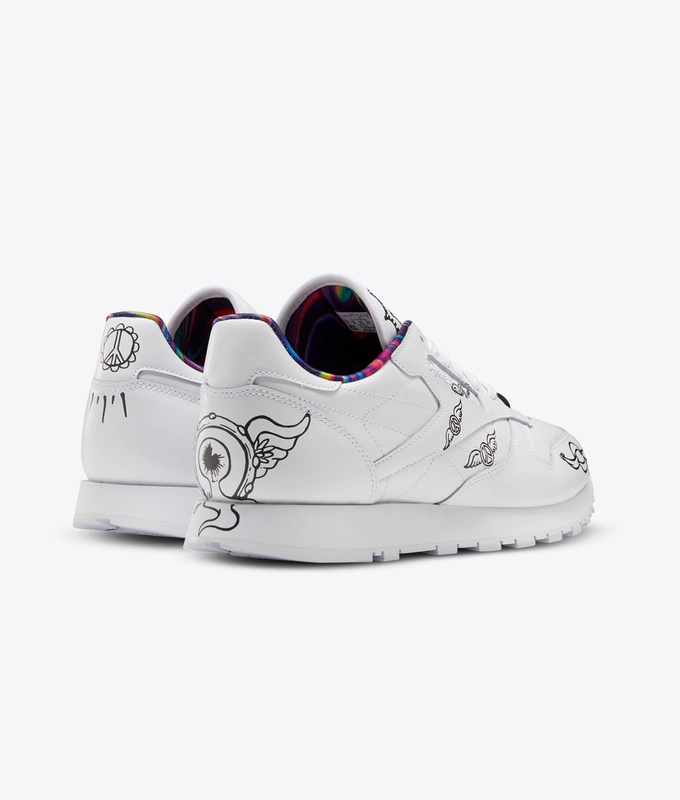 CL LEATHER MU Wavy Train 'white/black/white'