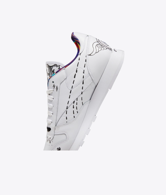 CL LEATHER MU Wavy Train 'white/black/white'