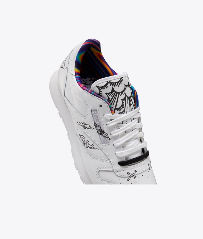 CL LEATHER MU Wavy Train 'white/black/white'
