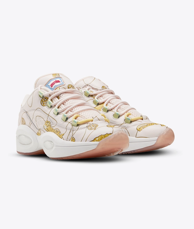 x BILLIONAIRE BOYS CLUB QUESTION LOW 'Polar Pink / White / Yellow Filament'
