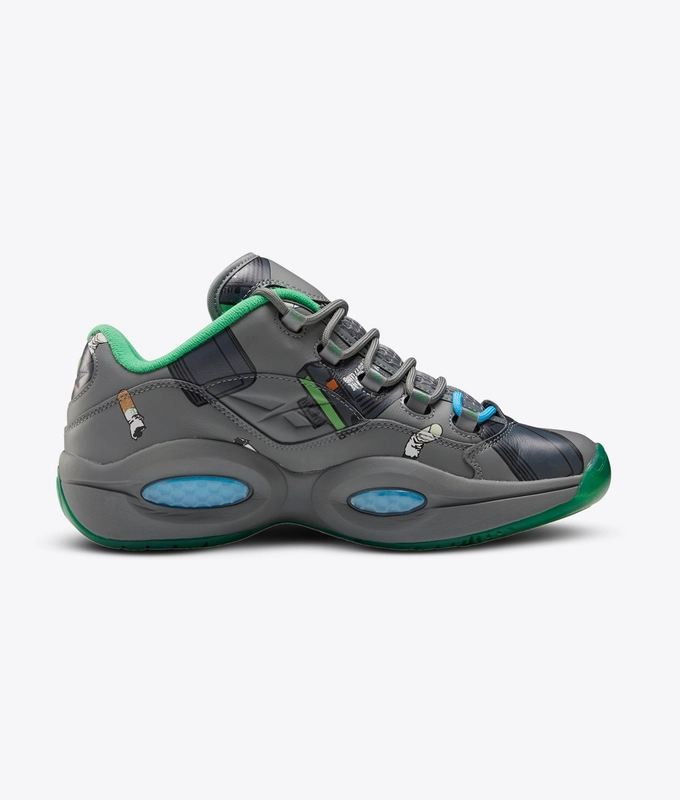 X BILLIONAIRE BOYS CLUB QUESTION LOW 'True Grey 5 / Raw Green / Bright Cyan'