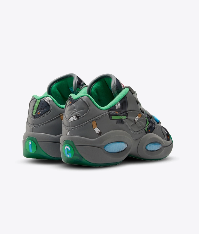 X BILLIONAIRE BOYS CLUB QUESTION LOW 'True Grey 5 / Raw Green / Bright Cyan'