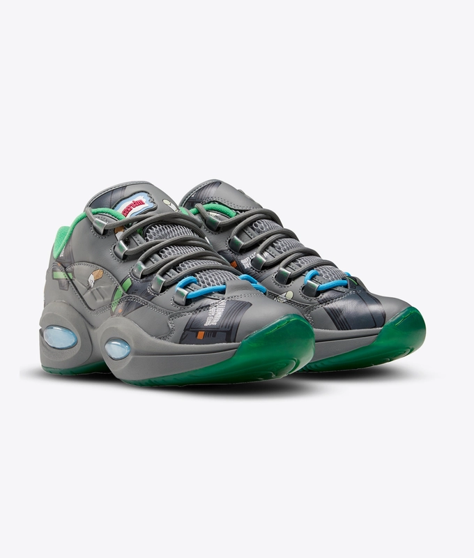 X BILLIONAIRE BOYS CLUB QUESTION LOW 'True Grey 5 / Raw Green / Bright Cyan'