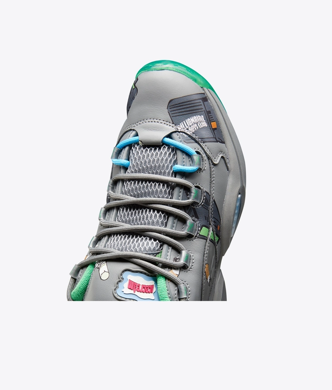 X BILLIONAIRE BOYS CLUB QUESTION LOW 'True Grey 5 / Raw Green / Bright Cyan'
