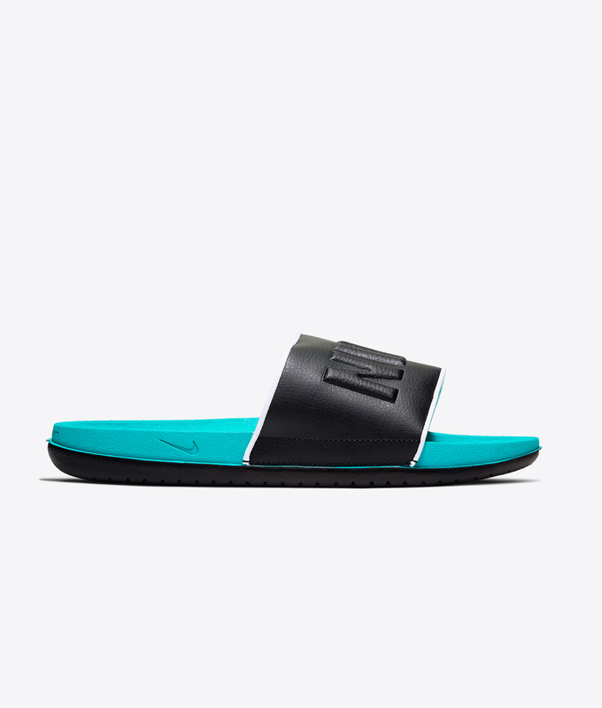 NIKE OFFCOURT SLIDE 'ORACLE AQUA/BLACK/WHITE'