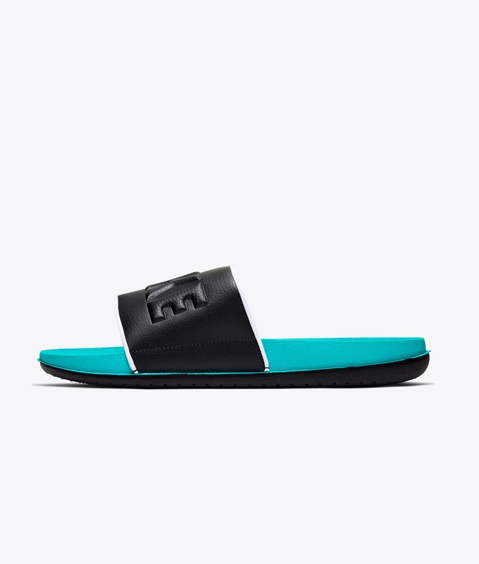 NIKE OFFCOURT SLIDE 'ORACLE AQUA/BLACK/WHITE'
