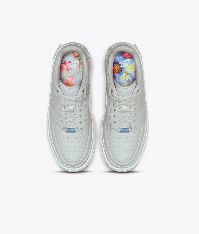 W AF1 JESTER XX PRINT 'PURE PLATINUM/WHITE-YELLOW PULSE'