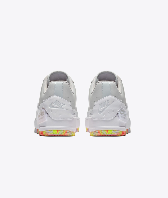 W AF1 JESTER XX PRINT 'PURE PLATINUM/WHITE-YELLOW PULSE'