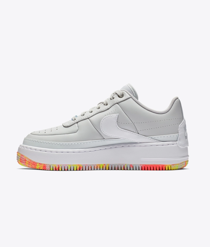 W AF1 JESTER XX PRINT 'PURE PLATINUM/WHITE-YELLOW PULSE'