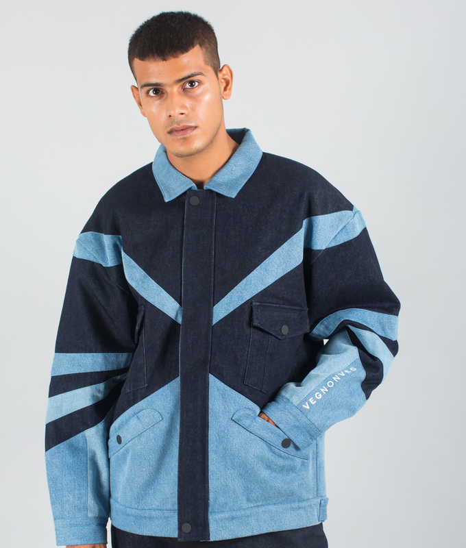 Vintage Bomber Jacket 'Indigo Blue'