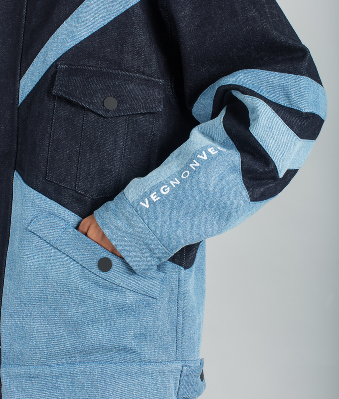 Vintage Bomber Jacket 'Indigo Blue'