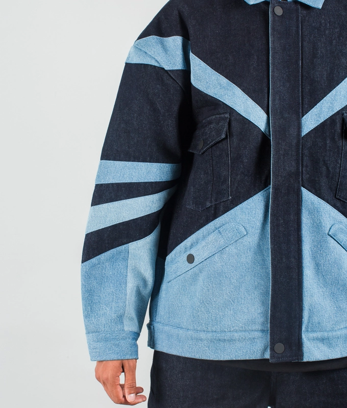 Vintage Bomber Jacket 'Indigo Blue'