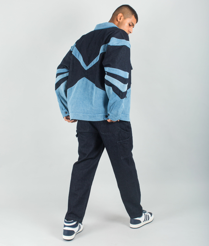 Vintage Bomber Jacket 'Indigo Blue'