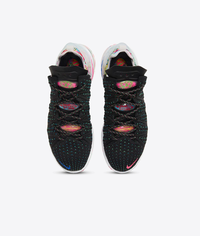 LEBRON XVIII 'BLACK/PINK BLAST-MULTI-COLOR'