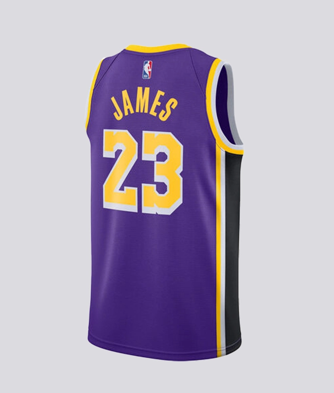 NBA Swingman Jersey LeBron James LA Lakers Statement Edition 2020 Field Purple