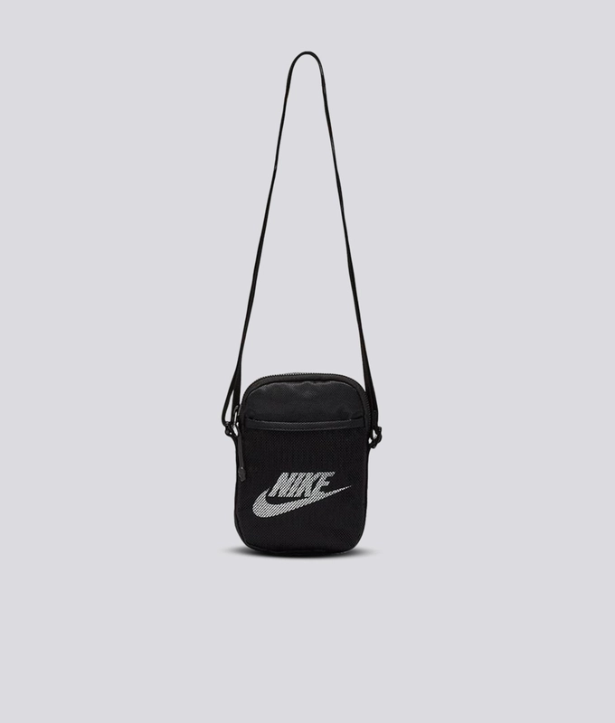 NK HERITAGE S SMIT CROSS BODY BAG 'BLACK/BLACK/WHITE'