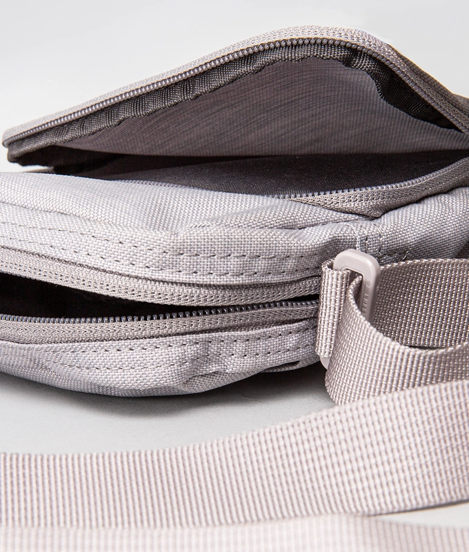NIKE HERITAGE SMIT BAG 'ATMOSPHERE GREY/ORANGE BLAZE'