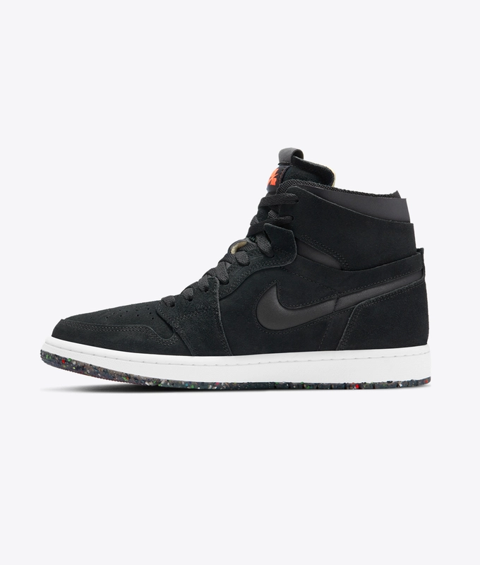 AIR JORDAN 1 ZOOM AIR CMFT 'BLACK/COURT PURPLE-HOT PUNCH-GREEN GLOW'