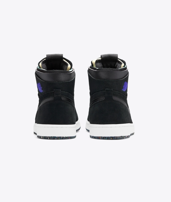 AIR JORDAN 1 ZOOM AIR CMFT 'BLACK/COURT PURPLE-HOT PUNCH-GREEN GLOW'
