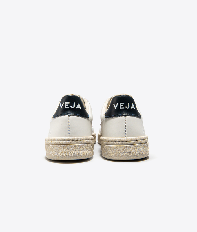 V-12 LEATHER 'WHITE MARSALA NAUTICO'