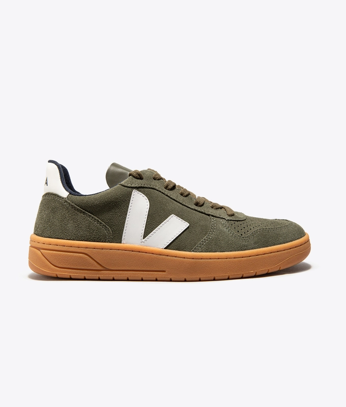 V-10 SUEDE 'MUD WHITE/GUM SOLE'