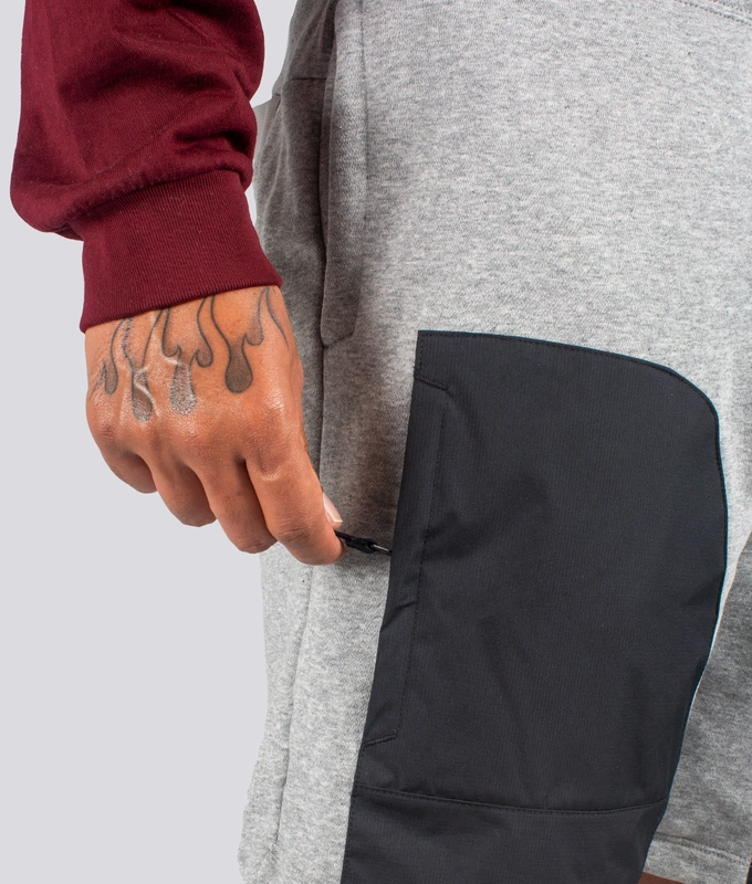 AS M NSW NIKE AIR SHORT FT'D GR H/BLACK'
