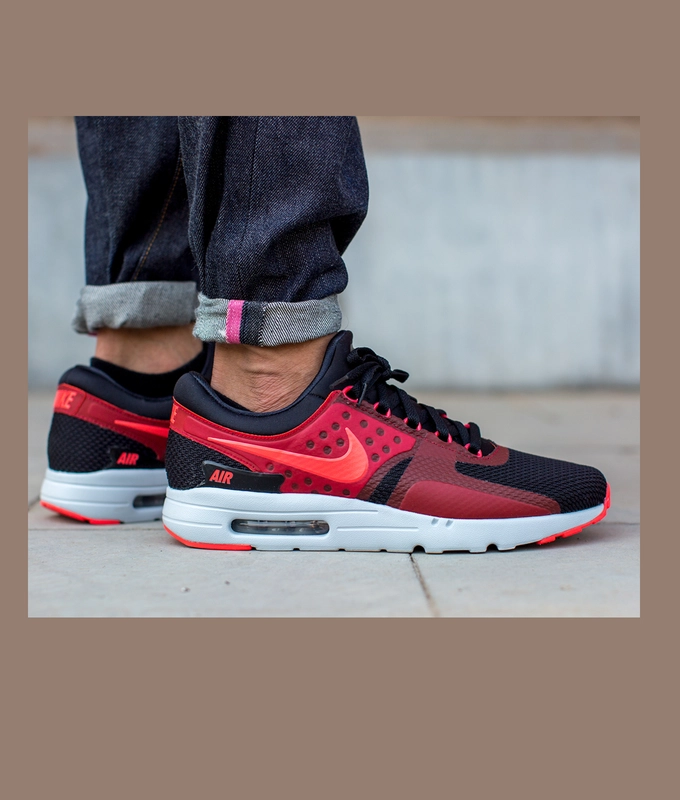 AIR MAX ZERO ESSENTIAL 'BLACK/BRIGHT CRIMSON-GYM RED'