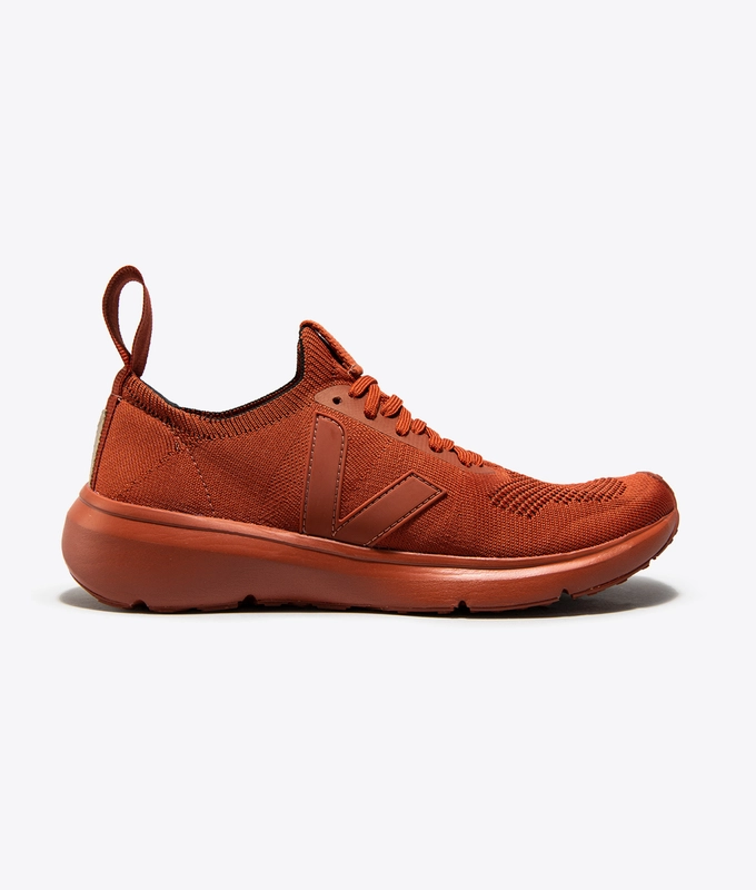 X RICK OWENS V-KNIT RUNNER 'FULL RUST'