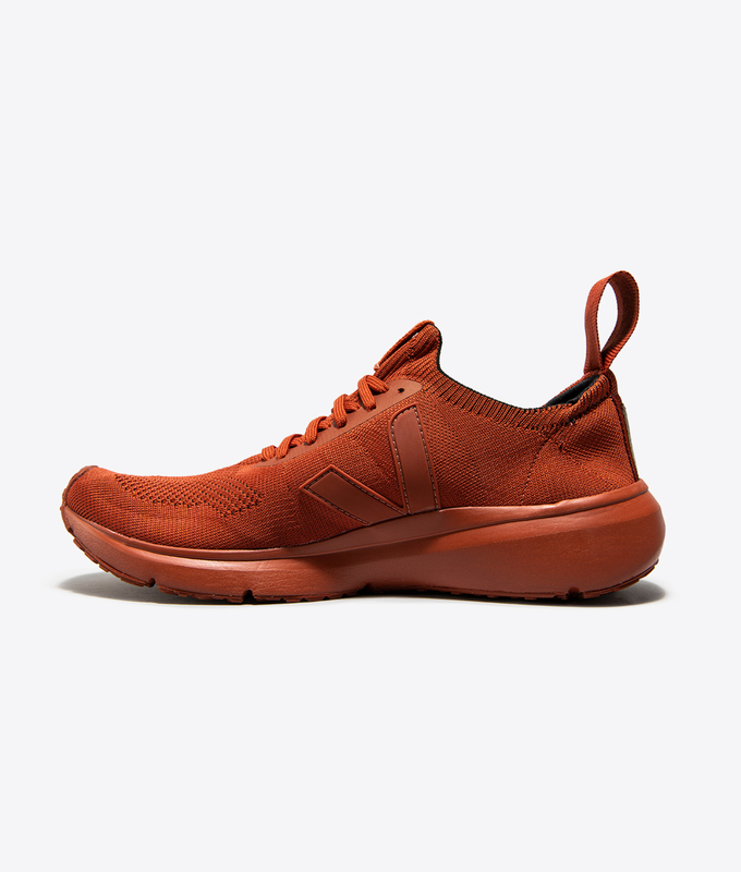 X RICK OWENS V-KNIT RUNNER 'FULL RUST'