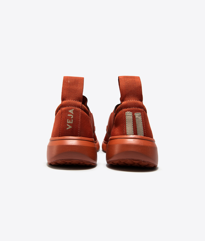 X RICK OWENS V-KNIT RUNNER 'FULL RUST'