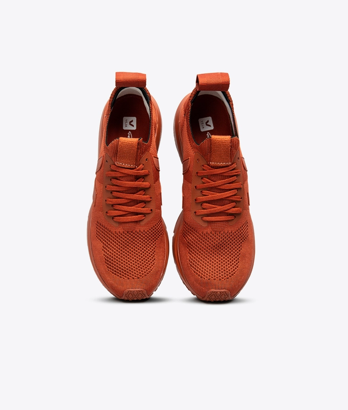 X RICK OWENS V-KNIT RUNNER 'FULL RUST'