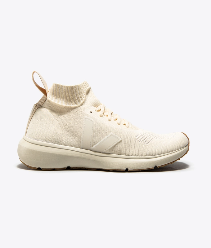 X RICK OWENS V-KNIT RUNNER MID  'BUTTER'