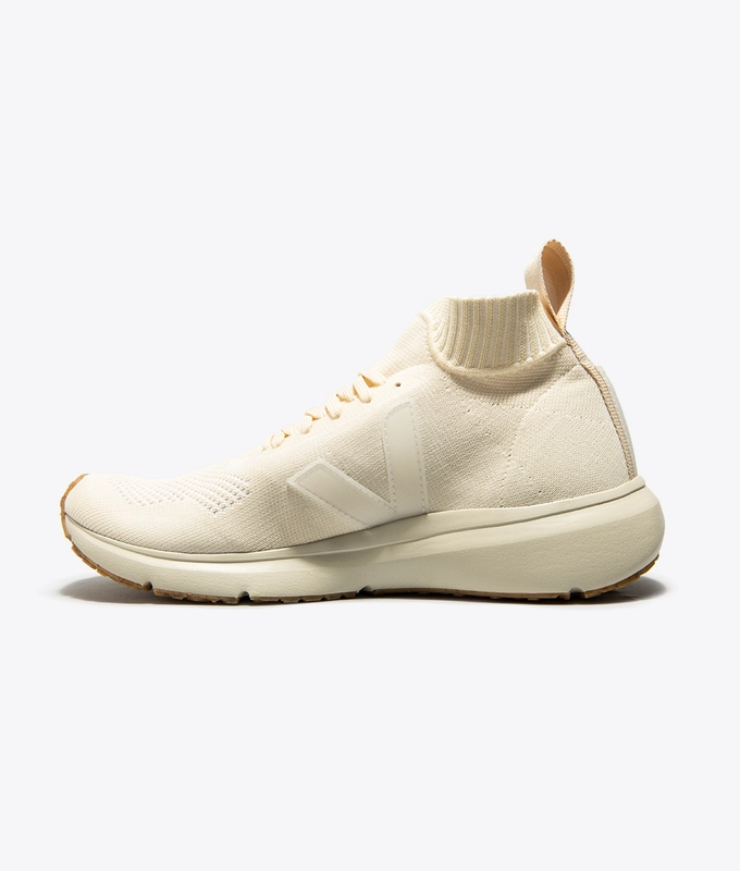 X RICK OWENS V-KNIT RUNNER MID  'BUTTER'
