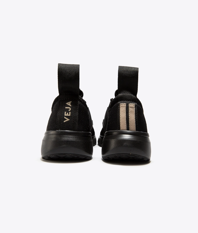 X RICK OWENS V-KNIT RUNNER 'FULL BLACK'