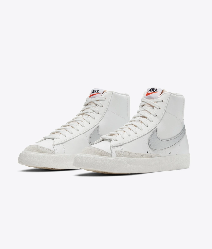 W BLAZER MID '77 'SUMMIT WHITE/METALLIC SILVER'