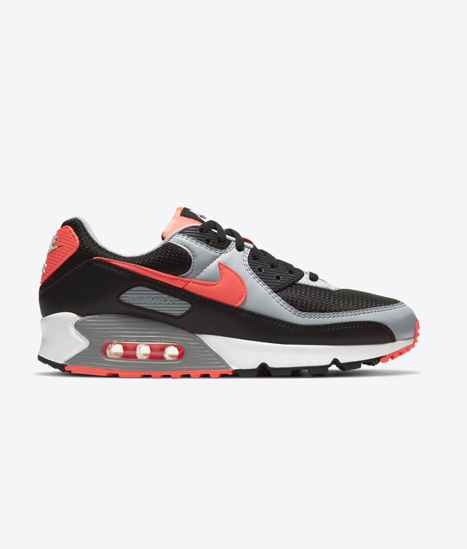 AIR MAX 90 'BLACK/RADIANT RED-WHITE-WOLF GREY'