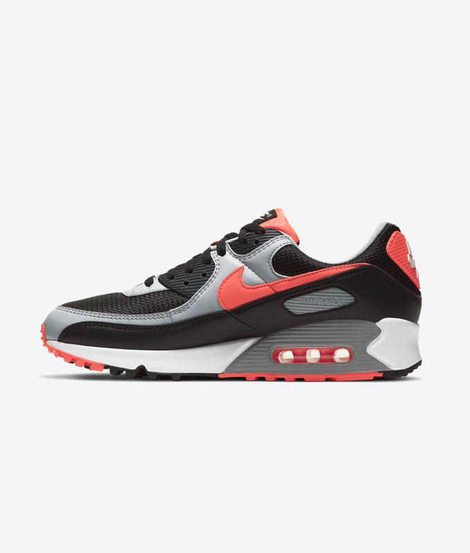 AIR MAX 90 'BLACK/RADIANT RED-WHITE-WOLF GREY'