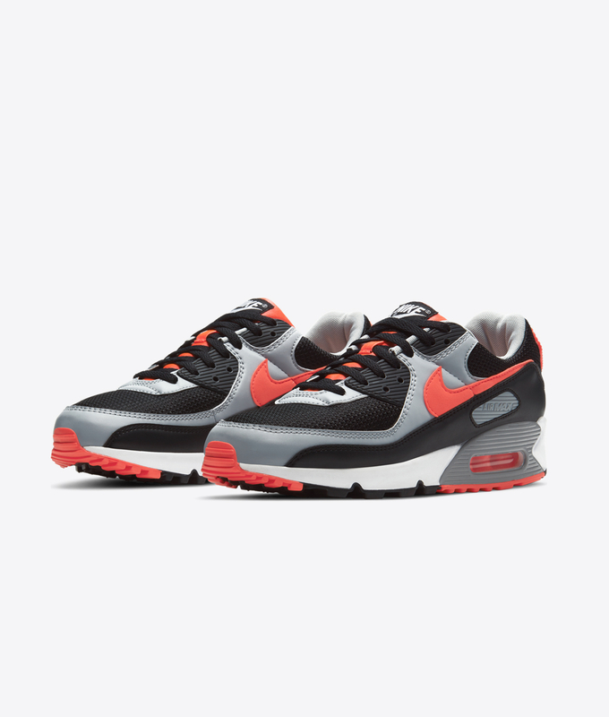 AIR MAX 90 'BLACK/RADIANT RED-WHITE-WOLF GREY'